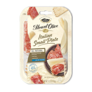 Mount Olive Small Plate Natural/rustico salami//fontina/crackers